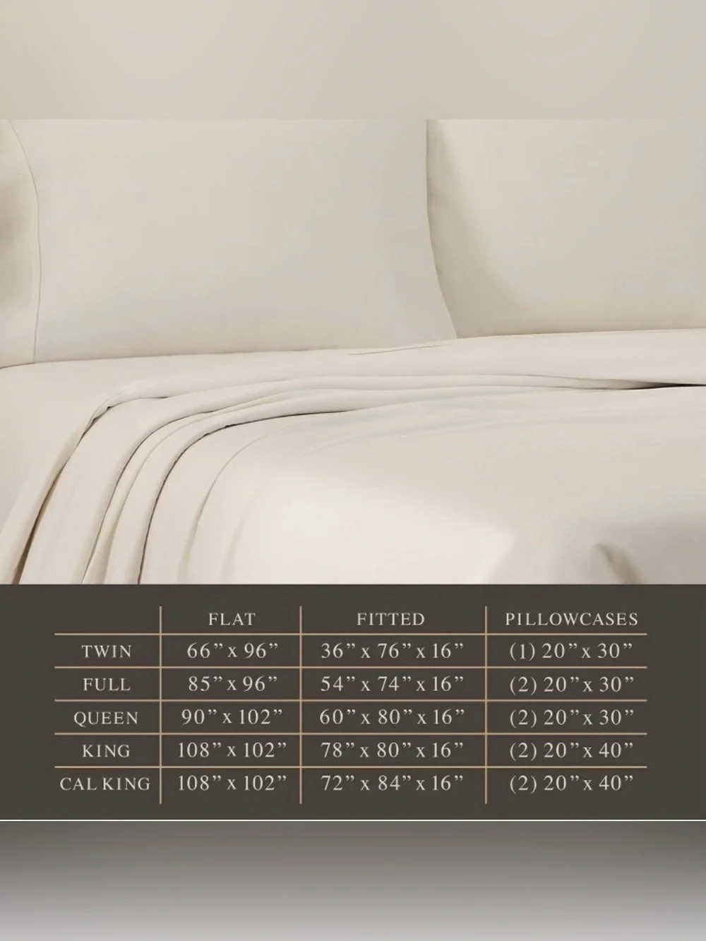 New Jeremiah Brent Home Prewashed Cotton Sateen Weave Sheet Set King Cream